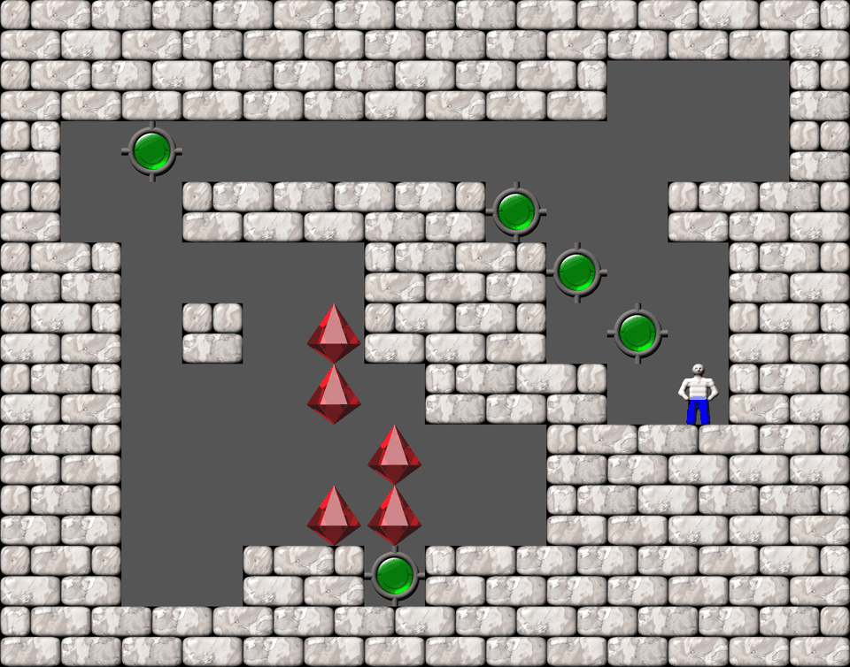 Sokoban Bugs550 collection level 410